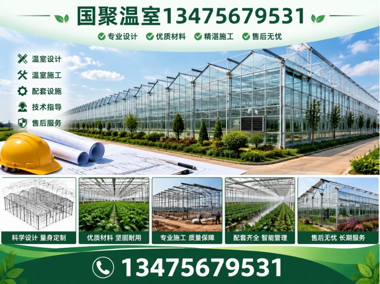 临朐县连栋薄膜温室展示图